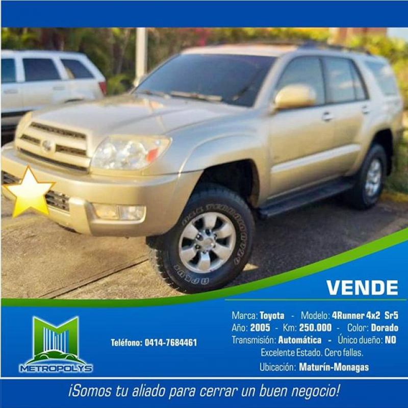 Vende Toyota 4 Runner 4x2