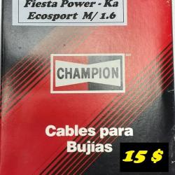 Cables para Bujías Ford Fiesta - Ka - Ecosport   M/ 1.6 marca CHAMPION    15 $$   04144556428