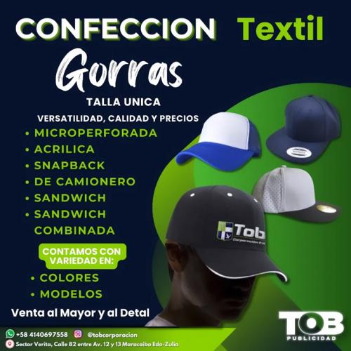 CONFECCION TEXTIL DE GORRAS