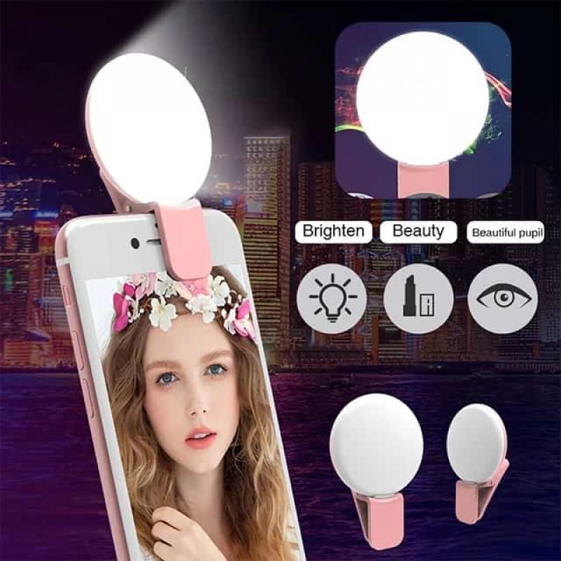 Mini Aro De Luz Portatil Para Selfie Celular Recargable