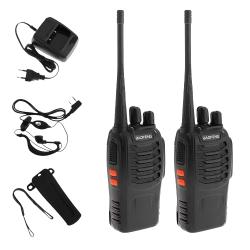 Radio Portatil Trasmisor Baofeng Bf-888s Con Manos Libres X2